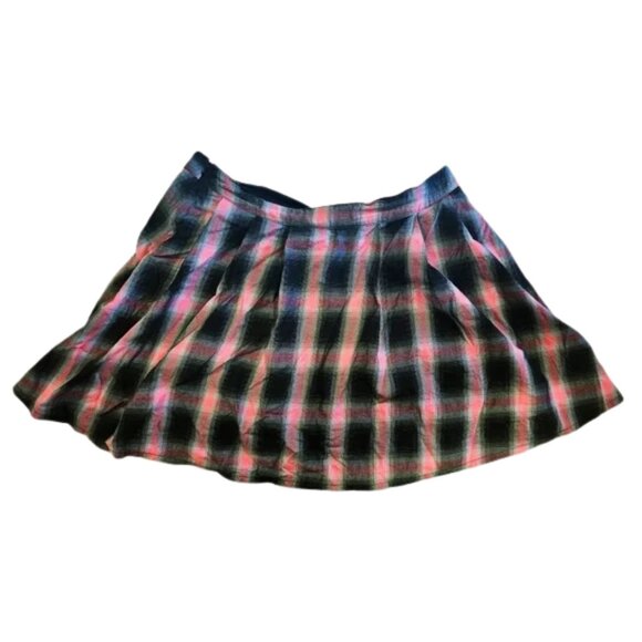 💎 disturbia buckled pleated pink check mini skirt size 14 - Picture 4 of 8